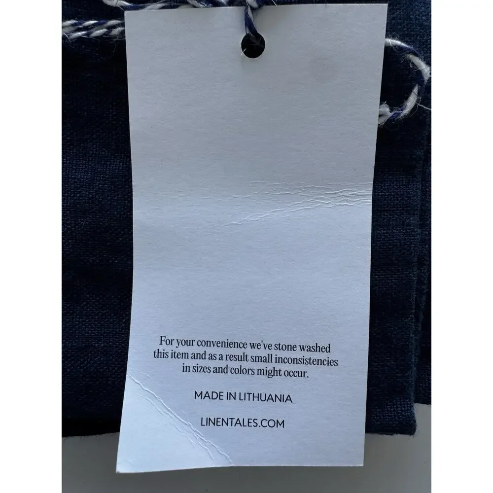Linen Tales Set Of 2 Napkins Navy 40x40 cm